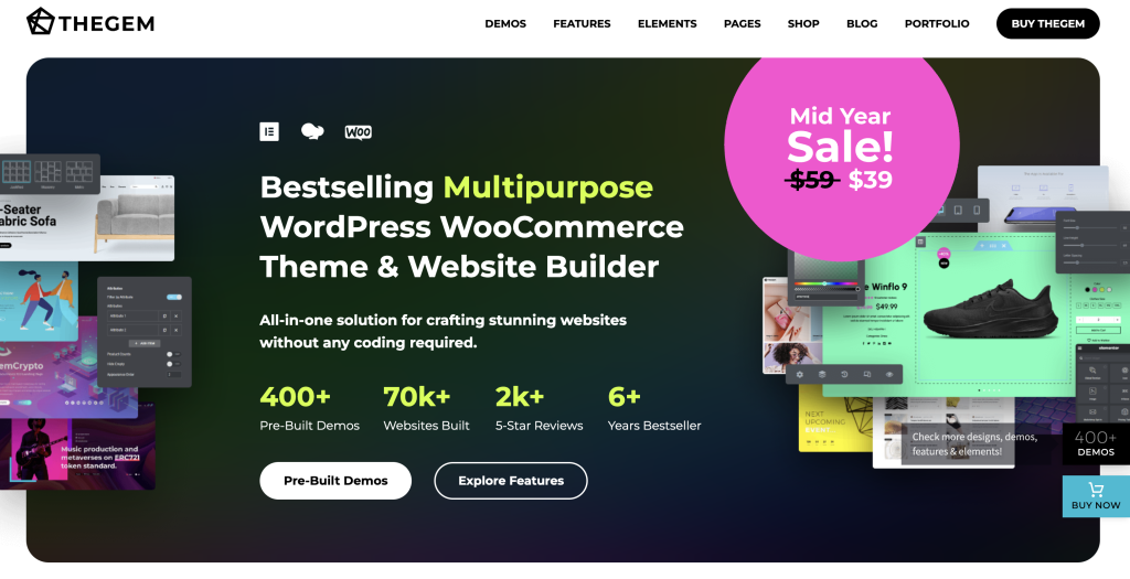 TheGem: a feature-rich WooCommerce theme